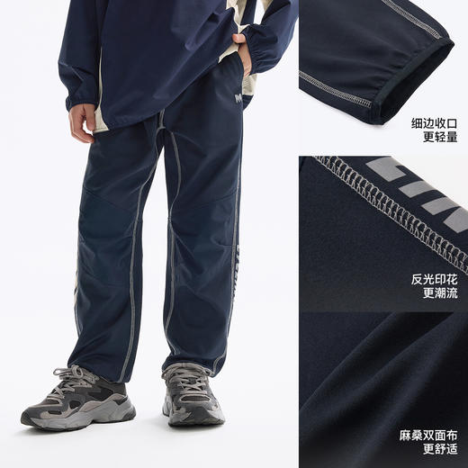 【MQD】童装男童运动裤子2025春装新款休闲裤儿童运动针织裤百搭长裤 商品图2