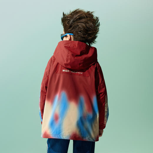 【MQD】【国潮系列】【三防】童装儿童风衣2025新款春男童连帽外套 商品图2