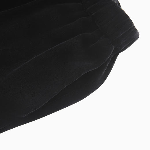 「高货wl」全新升级【铂金会员293/天猫399/差价106】(04822)洛诗琳时髦洋气真丝丝绒松紧腰显瘦木耳边休闲裤女 商品图2