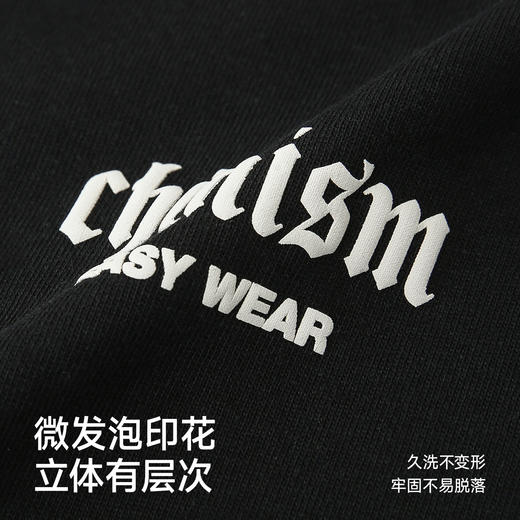 CHINISM赤尘 字母印花纯棉T恤夏季宽松休闲男士短袖美式情侣半袖 商品图3