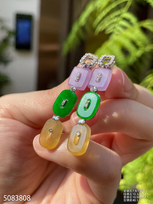 5083808，平安扣耳坠。具体价格微信咨询 商品图2