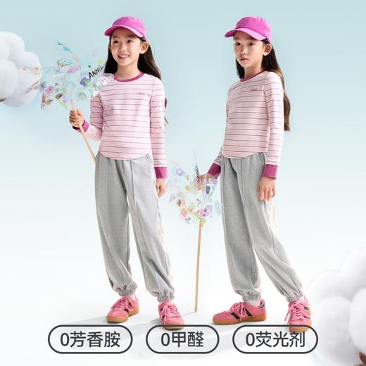 女童圆领长袖针织衫秋季新款安奈儿童装EG531520 商品图2