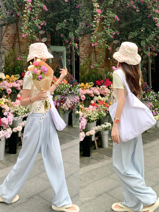 【99元任选2件】微信打折价！2色短款修身显瘦撞色边短袖 商品图4