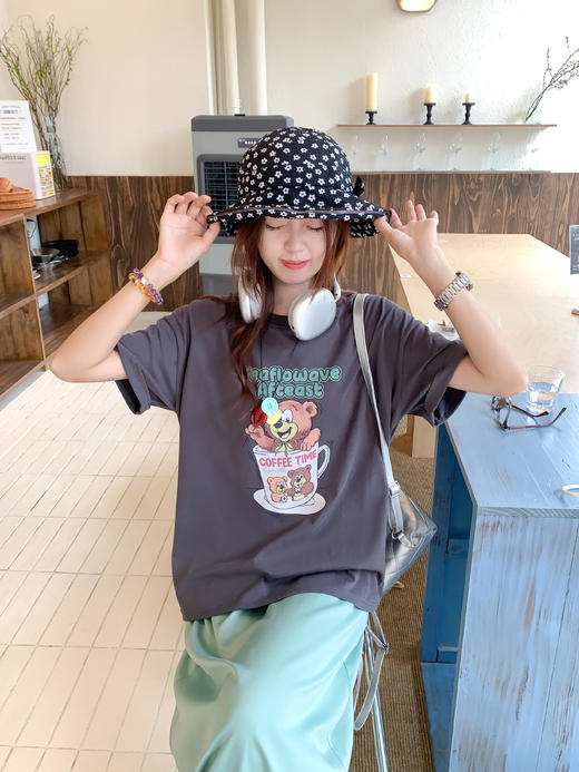 <曾小咸推荐>现货秒杀！卖完不补 ！微信打折价！韩系印花短袖 日常119.99 立减60 秒杀59.99！绿色半身裙 日常139.99 立减70 秒杀69.99！ 商品图8