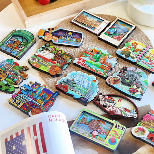 “开中隐藏款发199元红包”  中国城市记忆冰箱贴 原创设计 随机5款不重复 商品图3