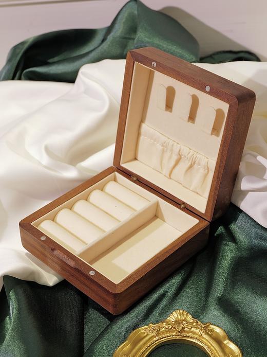 米妮自留款·原胡桃实木随身携带精品收纳首饰盒（现货） 商品图4