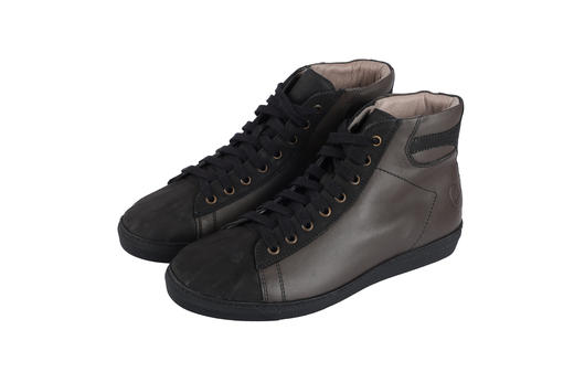 【超惠秒】McQueen 麦昆 男女通款做旧真皮中帮运动休闲鞋12268 商品图0