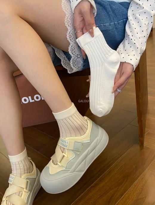 10双装💰❗️❗️🎁【Galouu日系薄款镂空网眼袜】💥可爱爆了❤️网眼小短袜夏天！心动啊啊啊啊！真的巨巨巨透气的！！温柔的芭蕾风🧦太少女了 商品图2