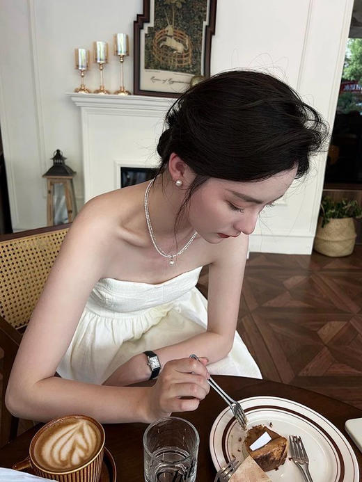 【碎银叠浪 · 珠光叙事】✨欧美设计师作品 🎊经典珍珠吊坠+双层链，美呆了！！🤩 商品图9