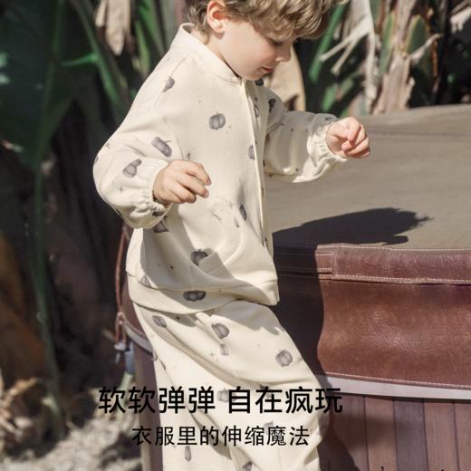 【宝宝服饰】嫚熙童装2025新款儿童套装秋季男童外套卫裤 商品图3