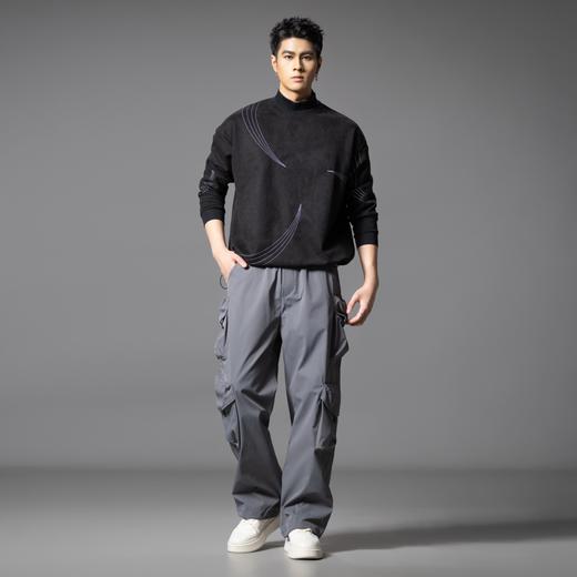 PINLI品立2025秋季新款潮牌户外工装裤男多口袋宽松直筒休闲长裤GD253117014 商品图1