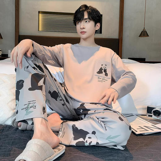 【69.9/2套】睡衣男女款春秋款2025新款长袖长裤秋冬男生卡通休闲舒适家居服套装聚 商品图7