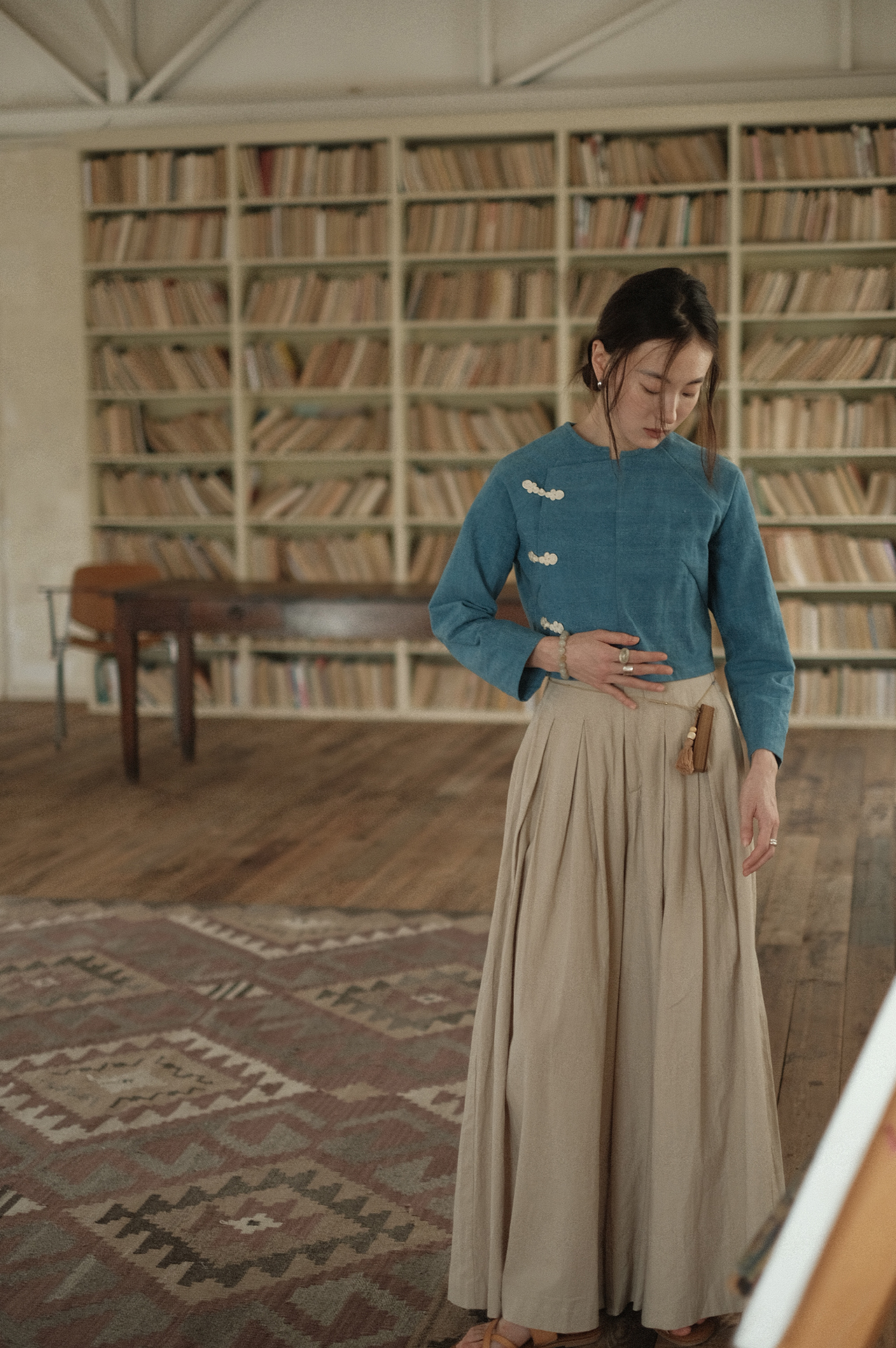 羊绒匹马棉（Supima） | 阔腿高腰裙裤