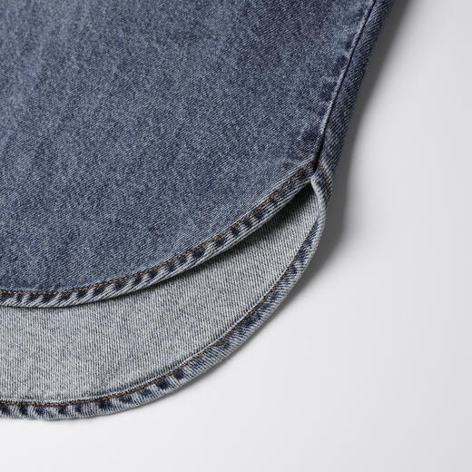 ROMI STUDIO"汉麻经典"软糯棉麻复古洗水休闲牛仔外套431C7072 商品图4