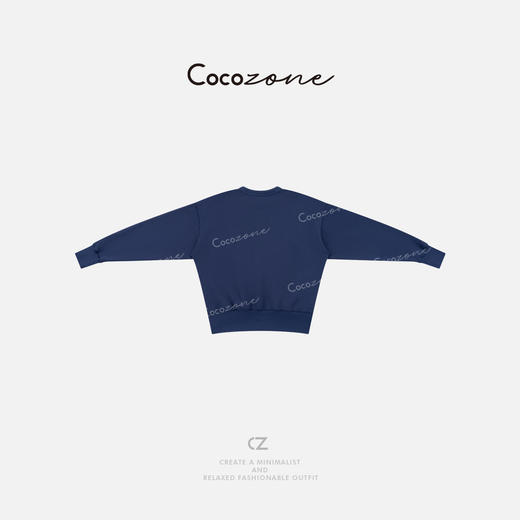 COCO ZONE 刘一一 “蓝珀卫衣”美式街头印花长袖卫衣 CD1A1149 商品图5