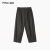PINLI品立春夏新款宽松直筒休闲长裤男士纯色百搭潮流弯刀裤GD253117013 商品缩略图5