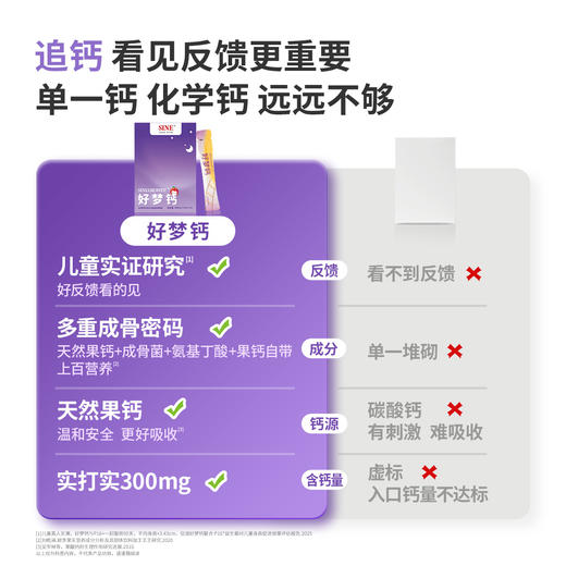 SINE信谊  3岁+天然赖氨酸好梦钙 SINEGROWTH好梦钙 商品图2