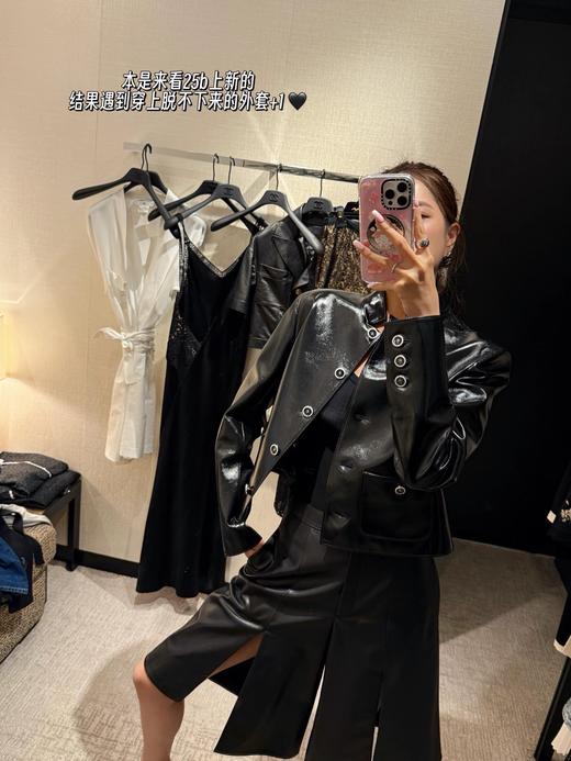 香奈儿 25A高级手工坊系列新款 口袋真皮小皮衣外套（ZY*MM） 商品图7