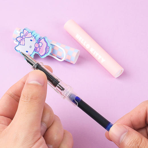 广博三丽鸥可擦蓝钢笔(1支钢笔+4支墨胆) 商品图6