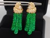 30ct算盘珠祖母绿耳坠 商品缩略图3
