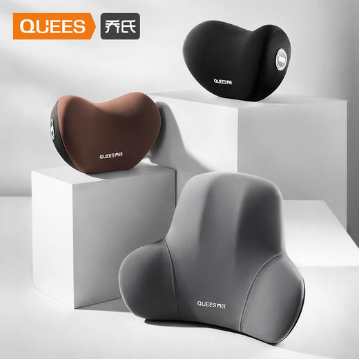乔氏德默系列汽车头枕车用靠枕颈枕靠垫腰靠车内座椅枕头宝马奔驰迈巴赫护颈枕 商品图0