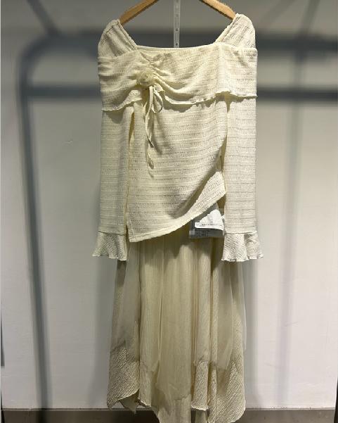 P&X设计师女装春季新款 套装长裙气质淑女两件套  824114824B 杏色 商品图0