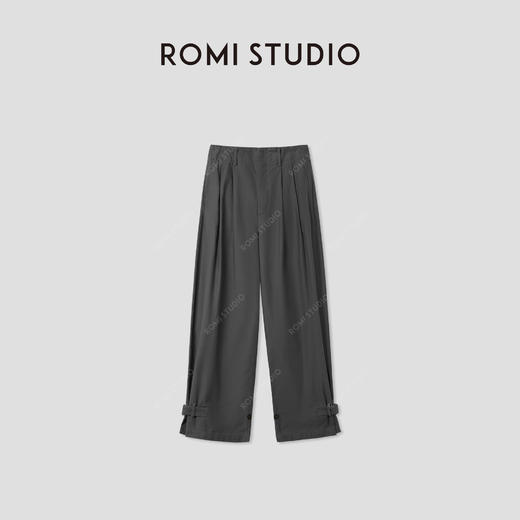 ROMI STUDIO“复古日式”日本进口面料弧形微锥感工装裤RWCAX85295 商品图2