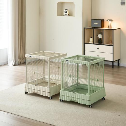 鹦鹉玻璃鸟笼 环保PP材质 两色可选 商品图2