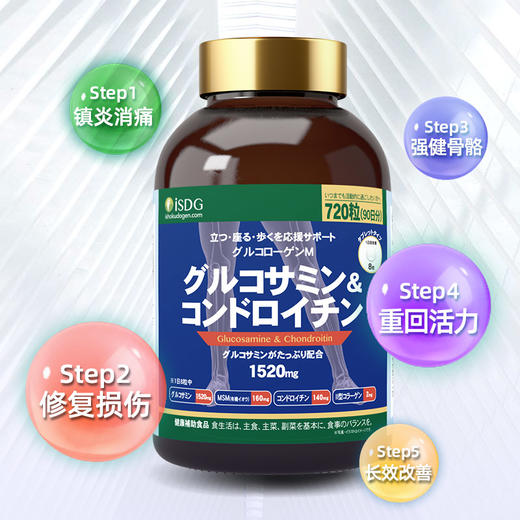 ISDG 日本原装进口 氨糖软骨素 氨基软骨素720粒三个月装 商品图3
