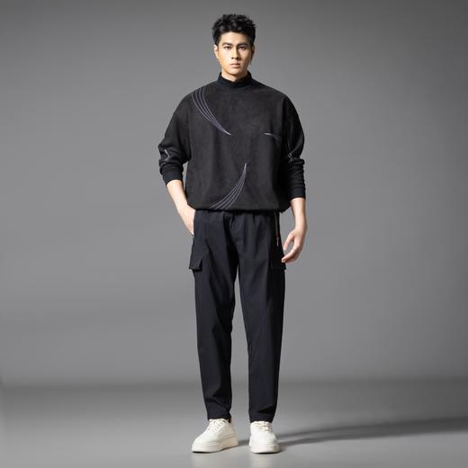 PINLI品立2025秋季新款男士多口袋工装裤潮牌户外宽松休闲长裤子GD253117015 商品图4