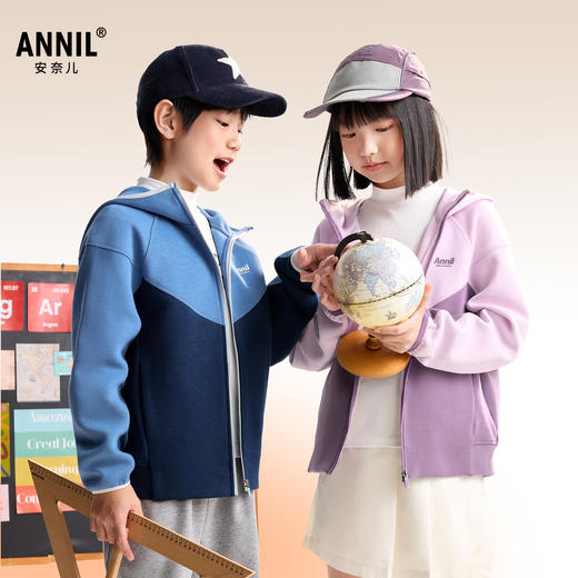 男女童针织外套秋季新款安奈儿童装EM535505 商品图0