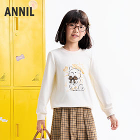 【实体店同款】女童圆领卫衣秋季新款安奈儿童装AG531302