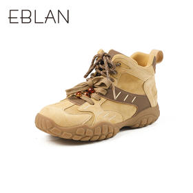 伊伴冬季潮趣双鞋带轻户外机能感运动鞋女鞋B25587601