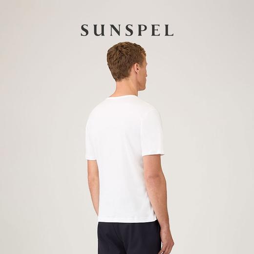 【海岛棉系列】SUNSPEL男士经典Sea Island棉圆领奢华短袖T恤春夏 商品图3