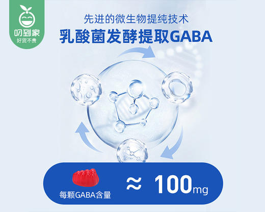 【叼健康】【快递发货】美国GNITE晚安GABA睡眠软糖二代（葡萄味）/1份（60粒*2瓶）（赠送体验包1包+定制药盒1个 ）生产日期：25年2月 商品图3
