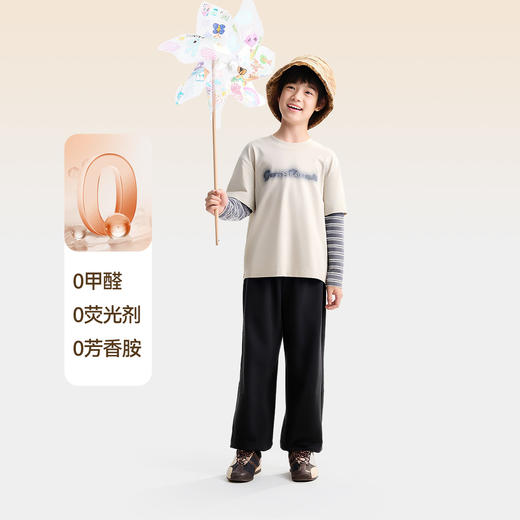 男童全腰针织单裤秋季新款安奈儿童装EB536514 商品图3