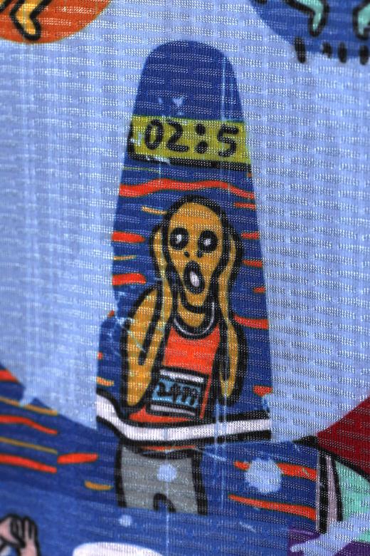 严素跑步TEE,跑步即艺术 RUNNING IS AN ART,男/女款,轻量 短袖T恤 速干快干 严素态度 商品图5