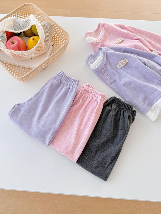 双11专属❤️糯米绒套装长袖+灯笼裤套完美组合 商品图2