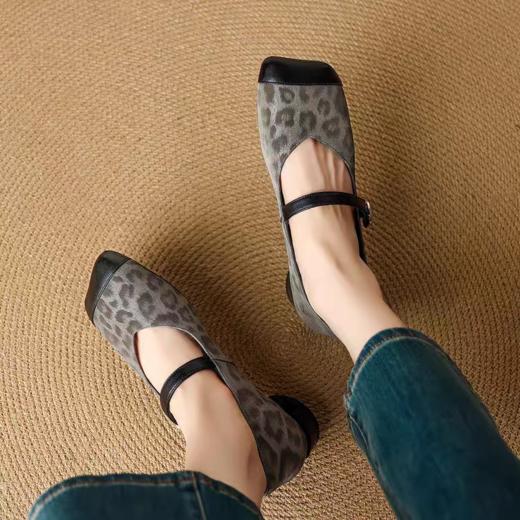 封神❗️小众私藏【绝美豹纹玛丽珍鞋】上脚好显气质呀  脚感巨舒服，忍不住分享系列！！ 商品图6