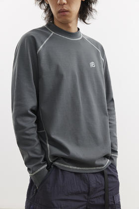 吃茶去chichaqu25速干明线防晒吸湿排汗半高领长袖T恤户外运动