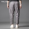 PINLI品立2025秋季新款复古渐变格子九分裤男潮牌百搭宽松休闲裤B253117030 商品缩略图2