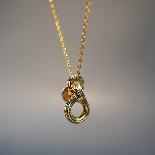 北京仓｜Goossens Paris-Talismans-金色 莫比乌斯蛇 项链［法国设计师］ 商品图1