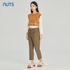 NUTS商场同款春秋季复古高腰直筒显瘦格子九分休闲裤女313073056B 商品缩略图3