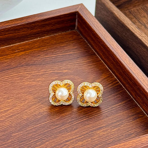 【IDO 饰品礼盒合集】耳饰/手链 好看百搭 四叶草/贝母款 商品图9