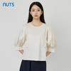 NUTS商场同款夏款时尚圆领气质宽松中袖套头衫女231012190B 商品缩略图0