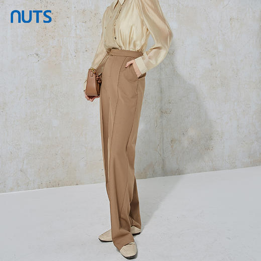 NUTS商场同款秋季时尚气质通勤风垂感宽松显瘦休闲长裤女231073146 商品图2