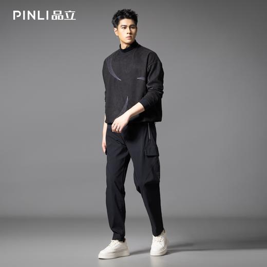 PINLI品立2025秋季新款男士多口袋工装裤潮牌户外宽松休闲长裤子GD253117015 商品图1