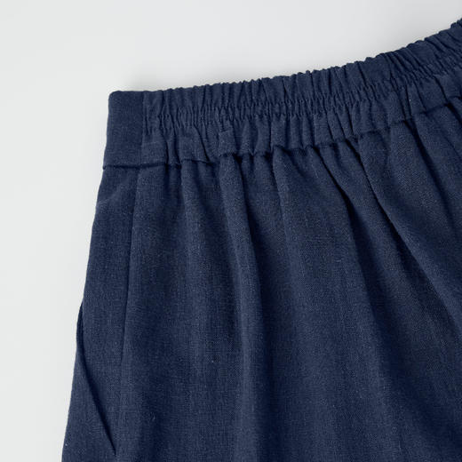 ROMI STUDIO“复古简约”苎麻混纺高腰双褶阔腿休闲裤RWCSXD2929 商品图2