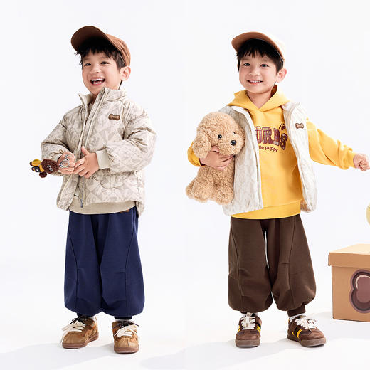 【实体店同款】男童全腰针织长裤秋季新款安奈儿童装XB536128 商品图3