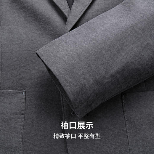 【轻奢时尚】圣得西男士平驳领商务西服2025年秋季新款轻便外套 商品图8